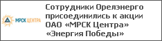 Сотрудники Орелэнерго присоединились к акции ОАО «МРСК Центра» «Энергия Победы»