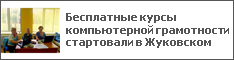 Бесплатные курсы компьютерной грамотности стартовали в Жуковском