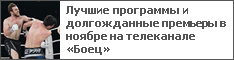 Лучшие программы и долгожданные премьеры в ноябре на телеканале «Боец»